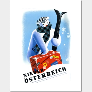 Vintage Travel Poster Austria Niederösterreich Posters and Art